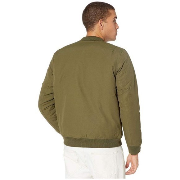 Hurley Bommer Men's Full Zip Bomber Jacket Coach - Green - Picture 5 of 6